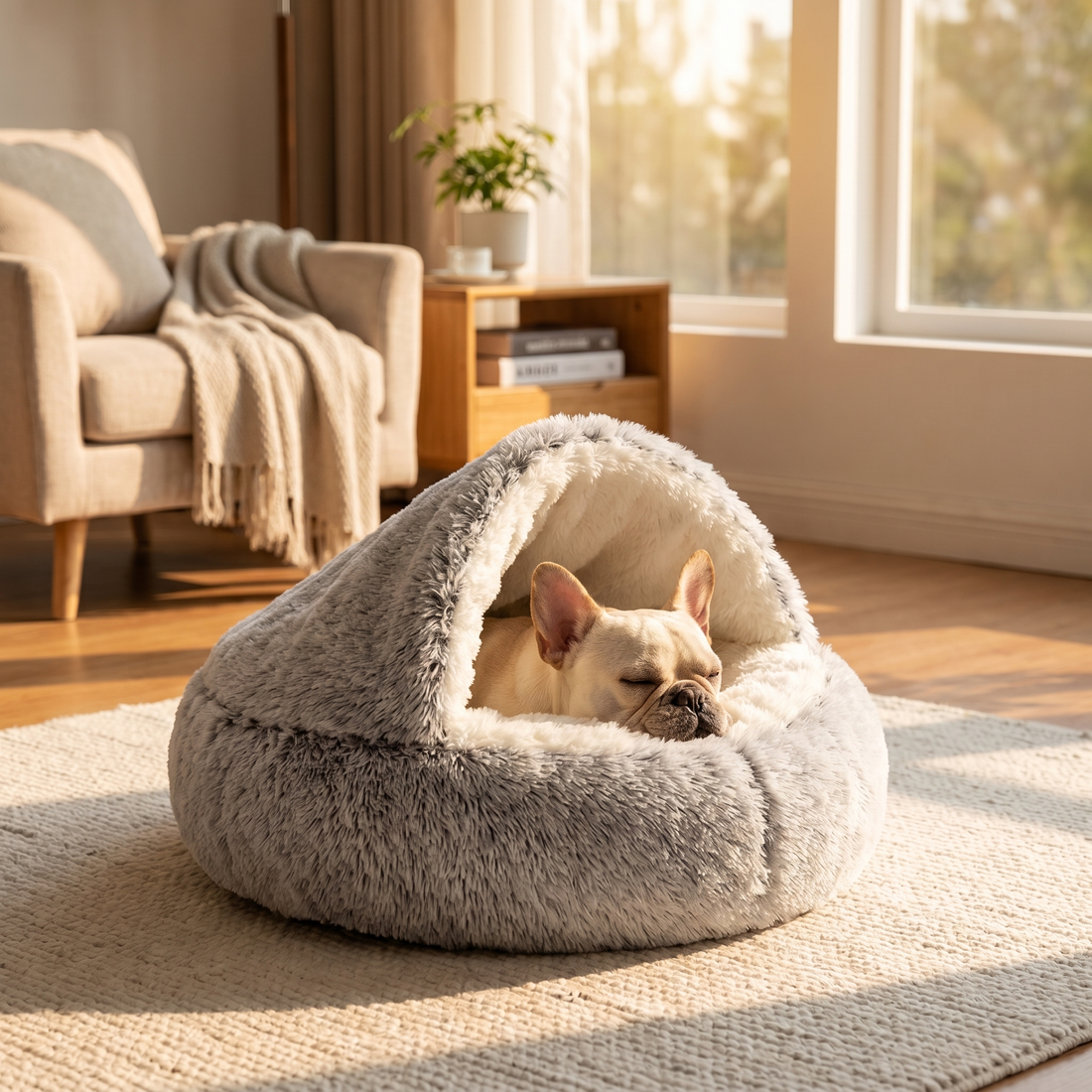 PawSerene Calming Nest™ — Calming Bed for Anxious Dogs